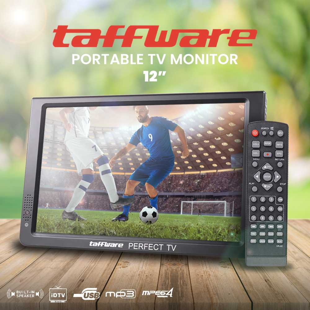 Portable TV Monitor 12 Inch DVB-T2 - D12