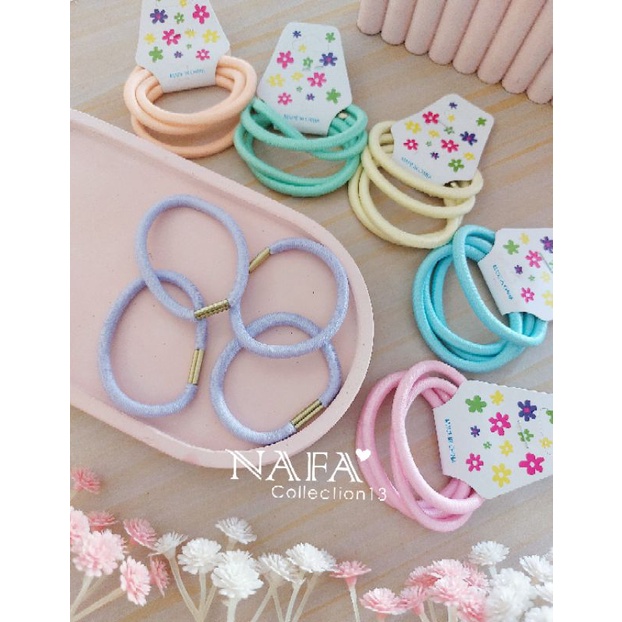 Ikat rambut pastel polos