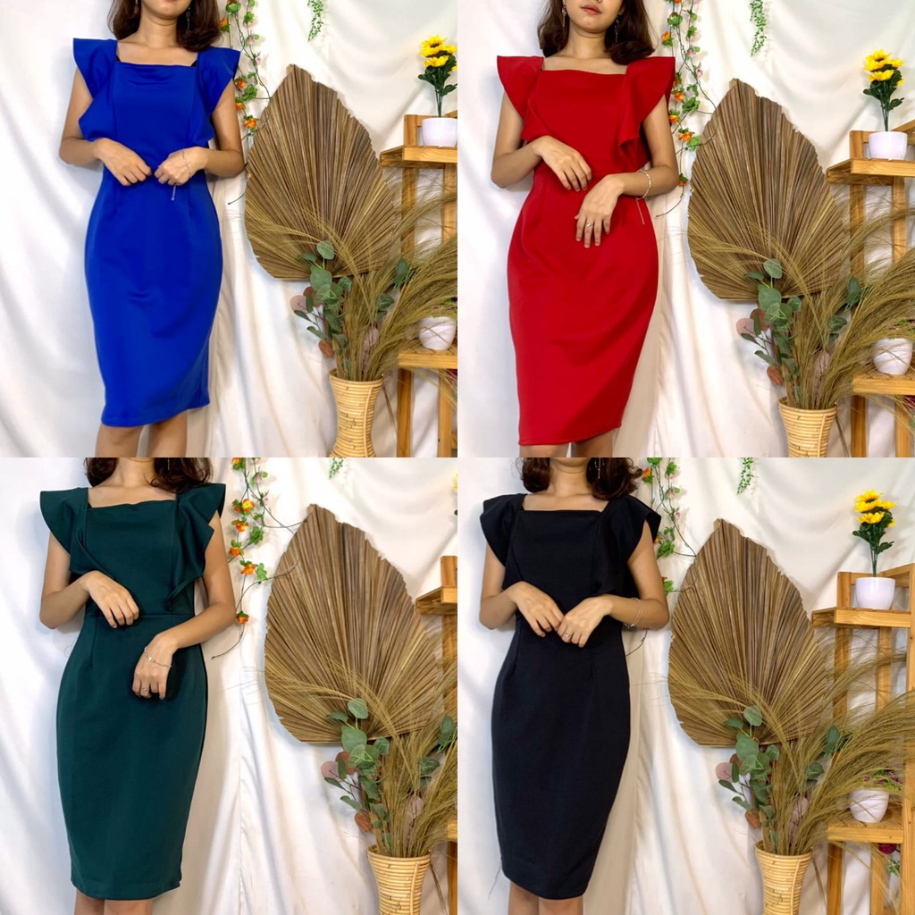 DRESS HYUNA SCUBA/KOREAN DRESS/DRESS WANITA/DRESS