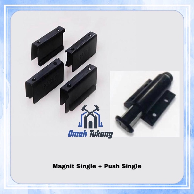 Jual MAGNET PUSH OPEN SINGLE Lemari Kaca HUBEN / KUNCI MAGNET PUSH ...