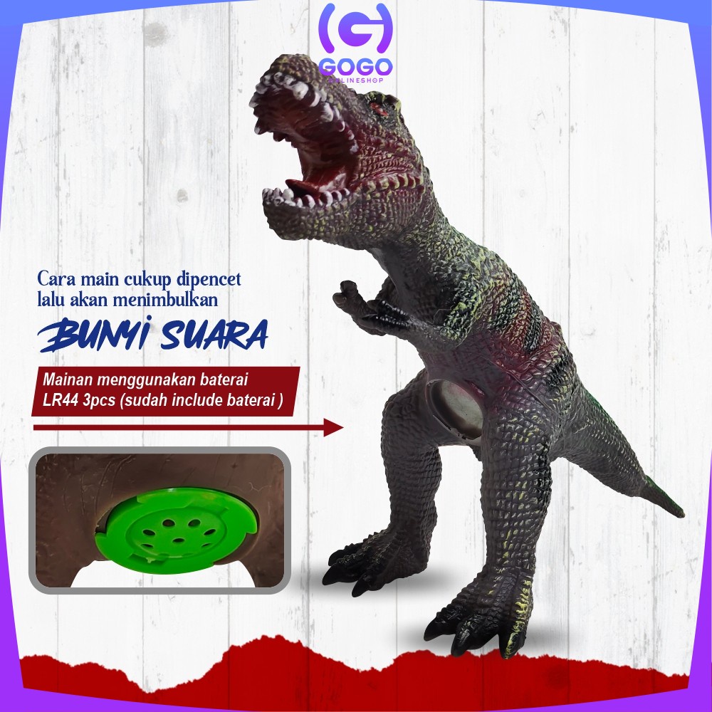 GOGO-M266 270 Mainan Action Figure Dinosaur / Mainan Anak Dinosaurus Bunyi / Mainan Dino Dinosaurus Jurassic Park