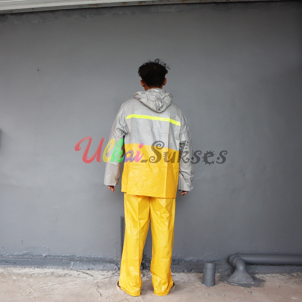 Jas Hujan Setelan Premium Kombinasi Raincoat Jaket Celana Mantel Hujan High Quality
