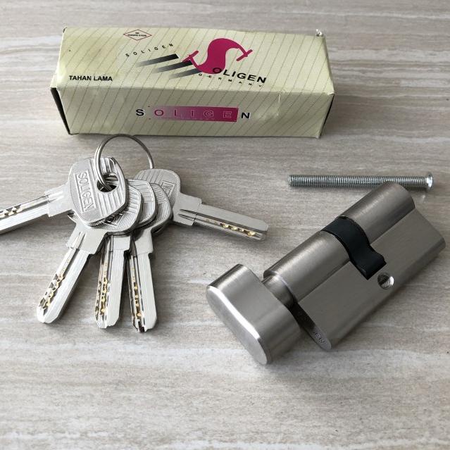 Silinder kunci knob 60 mm / SILINDER KUNCI TOILET KNOB 60 mm SOLIGEN