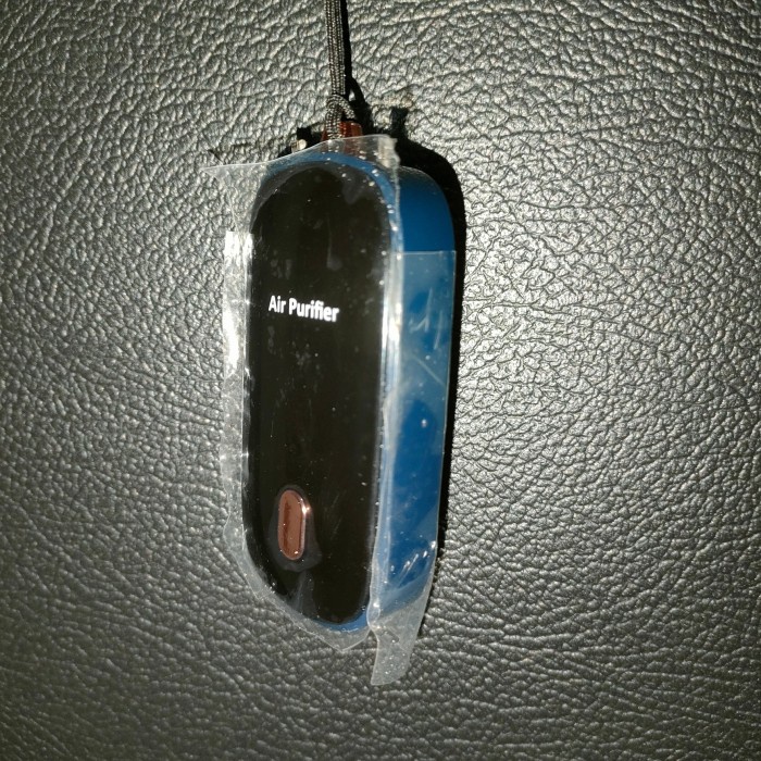 TERBARU Air Purifier Kalung Necklace Klip Clip On Viral Murah Unik Bagus - Biru Tua