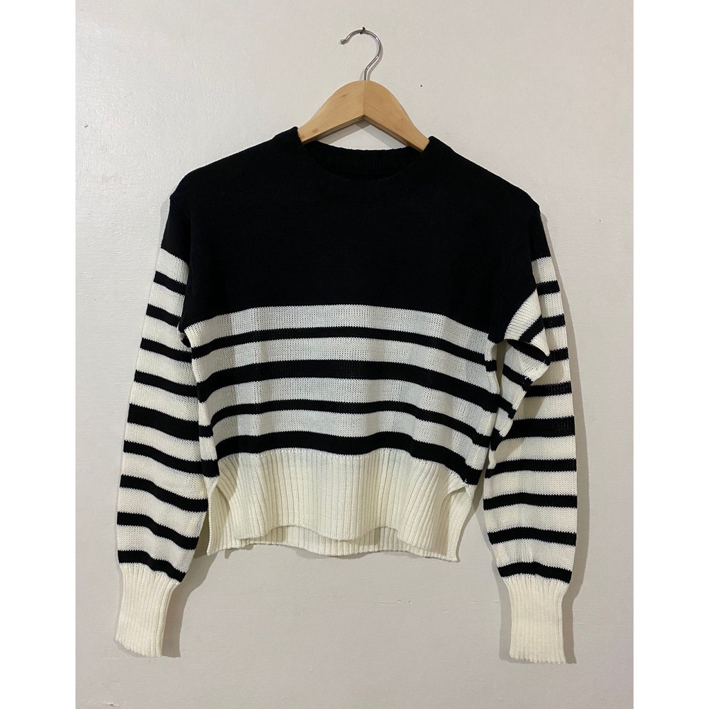 Kirei Sweater Rajut Crop Top Knit Wanita Premium Oversize Murah Halus Korean Style COD Free Ongkir