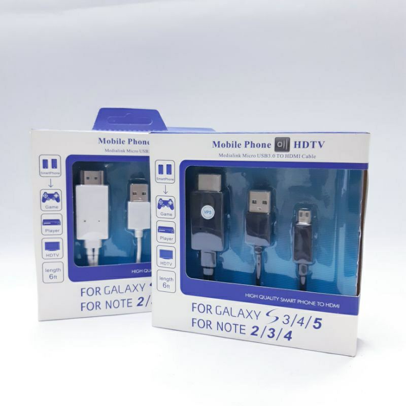 Kabel HDTV Mobile Phone HDTV Micro USB 3.0 To HDMI Cable