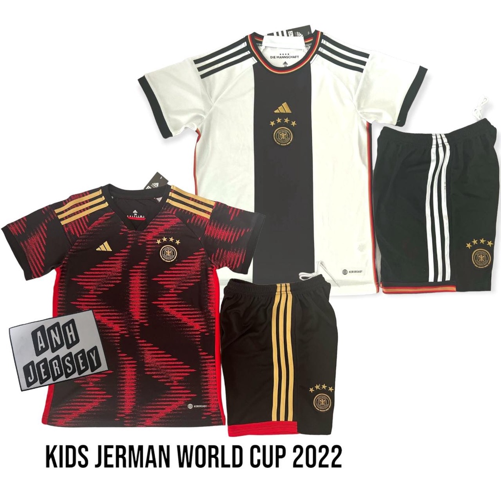 (KIDS) ANAK JERSEY BAJU BOLA (GERMANY) JERMAN HOME AWAY PIALA DUNIA QATAR PIALA EROPA 2022 2023 2024