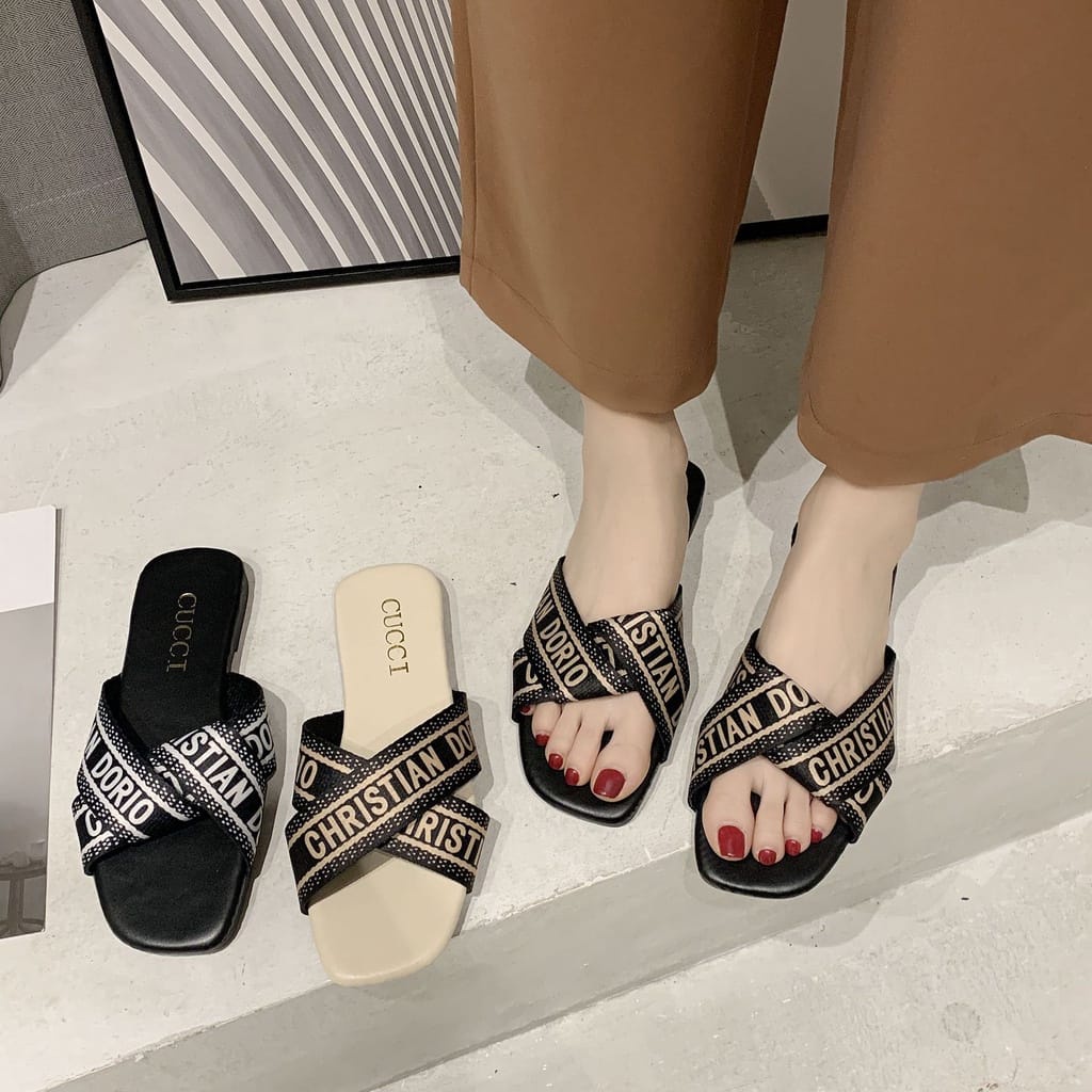 Sandal Wanita Import Christian Dior