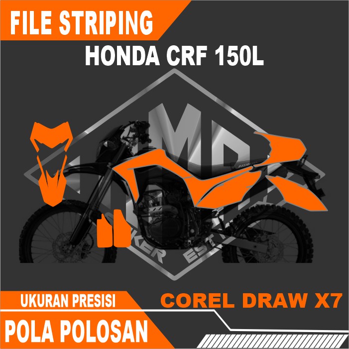 Pola File / Mentahan Striping CRF 150L