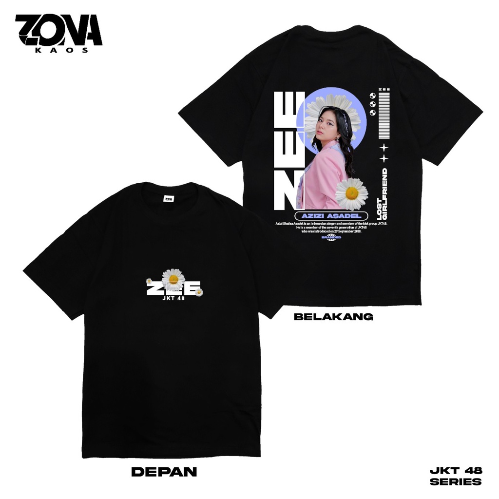 KAOS ZEE JKT48 NEW ERA AZIZI ASADEL - TSHIRT MEMBER JKT 48 NEW ERA