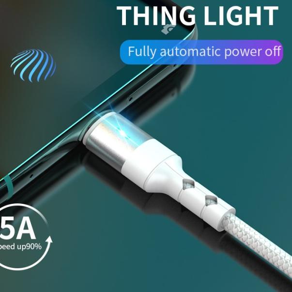 Data Kabel SIKENAI Data Cable CX-8 5A Micro USB Auto Disconnect - Putih