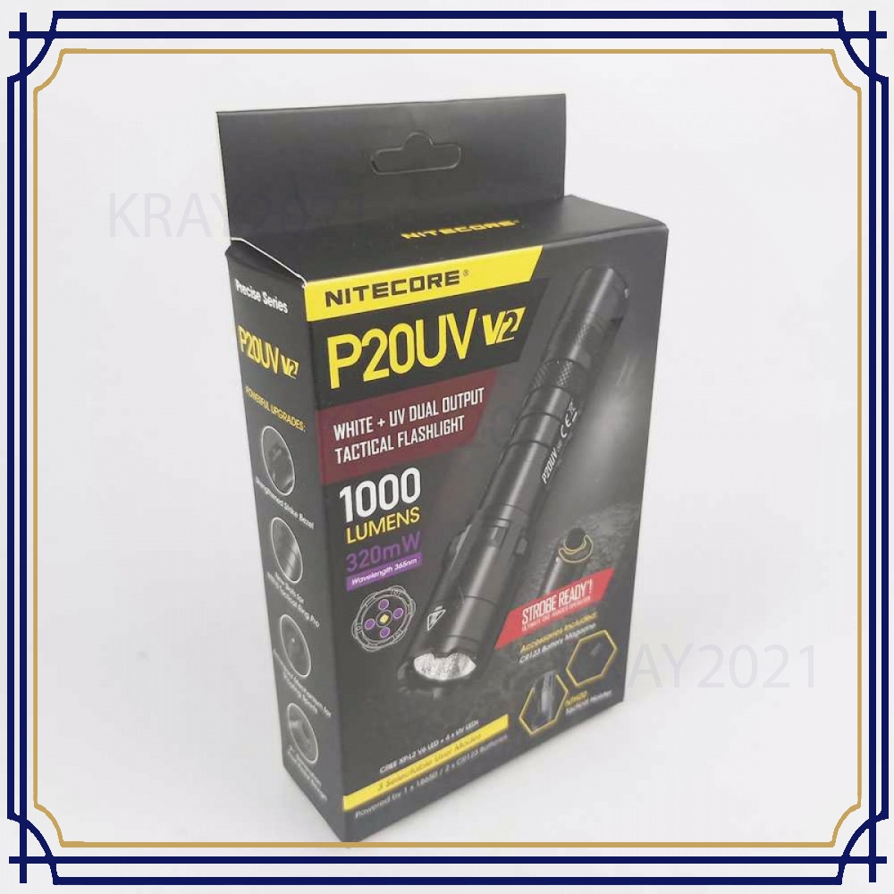 Senter LED WhiteUV LED CREE XP-L2 V6 1000 Lumens - P20UV V2
