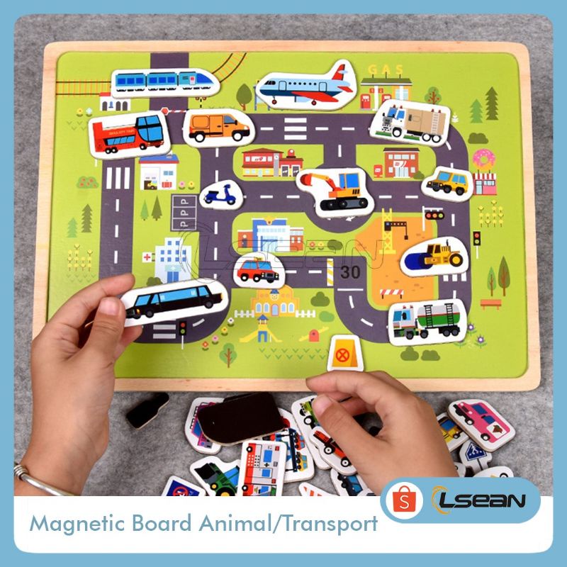 BABY TODLER MAGNETIC | MAINAN ANAK EDUKASI MAGNETIC PUZZLE BOARD