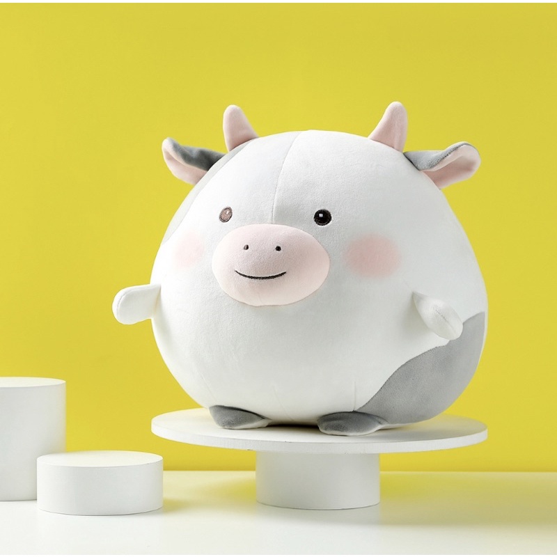 Miniso boneka Sapi Round Cow Miniso plush toy