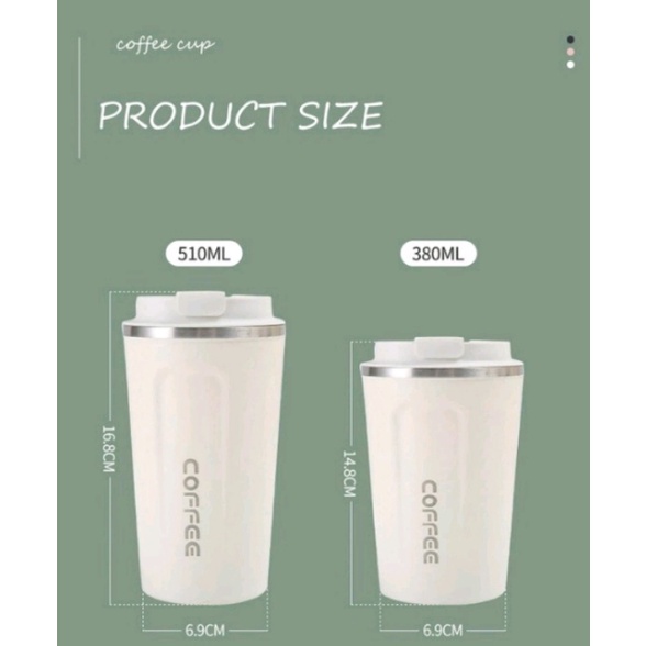 Termos Gelas Tea &amp; Coffe Portable / Tumbler Mug Stainless Steel 304 BPA Free