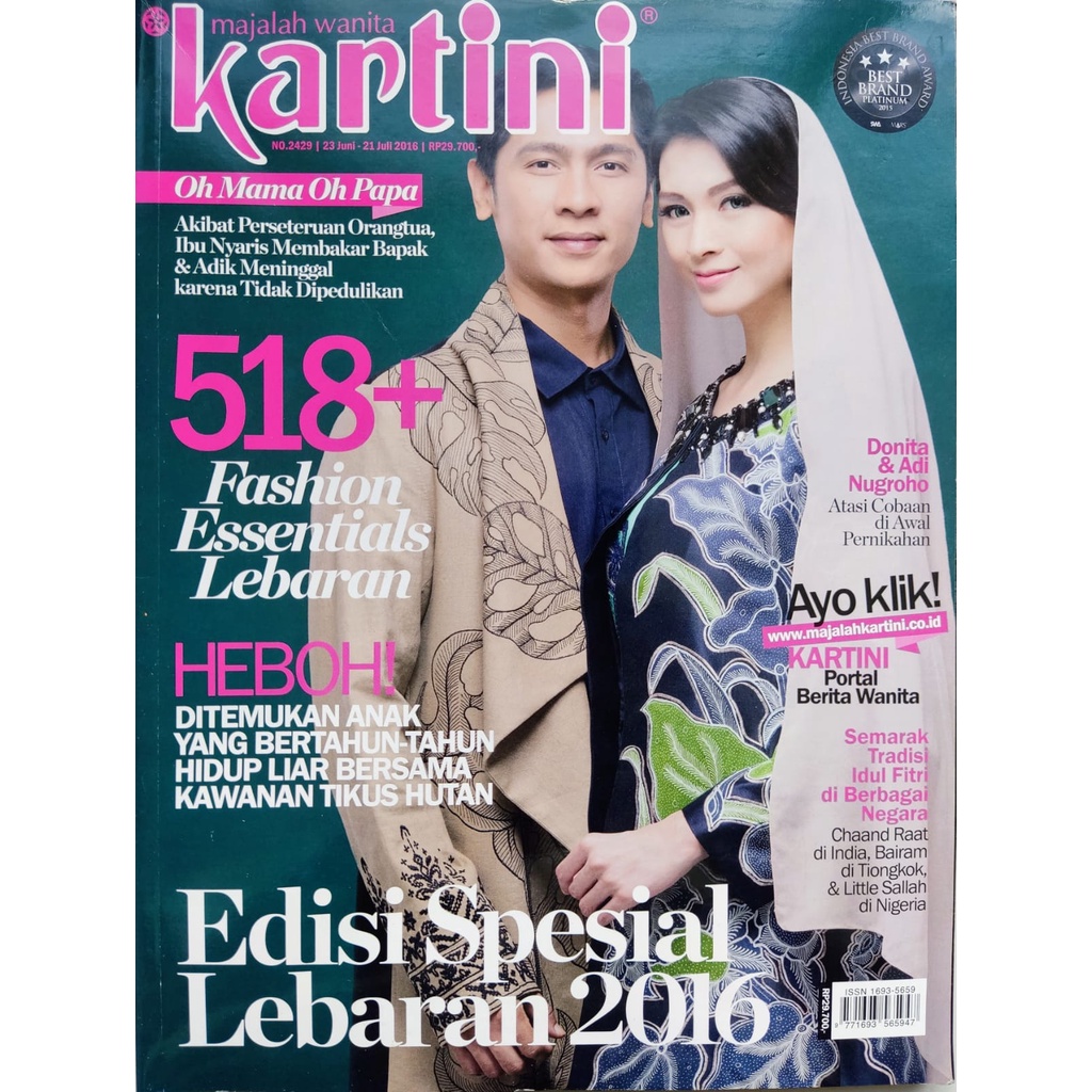 Majalah Kartini Edisi Spesial "Lebaran 2016"