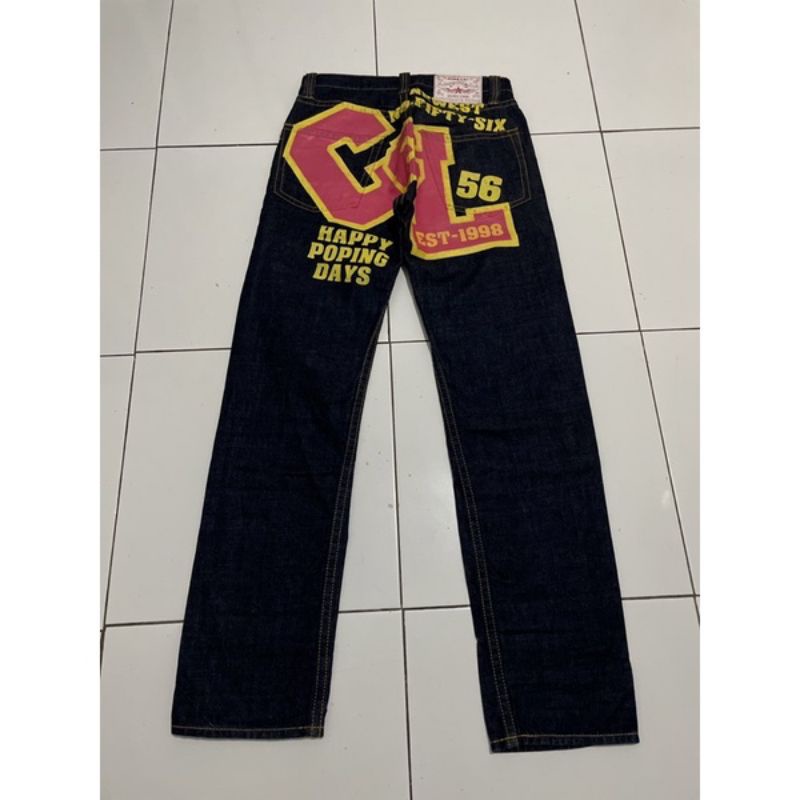 Celana Jeans Denim Second Bekas Branded Pl Co&amp;Lu No Evisu,Levis,uniqlo,True religion,samurai,momotaro