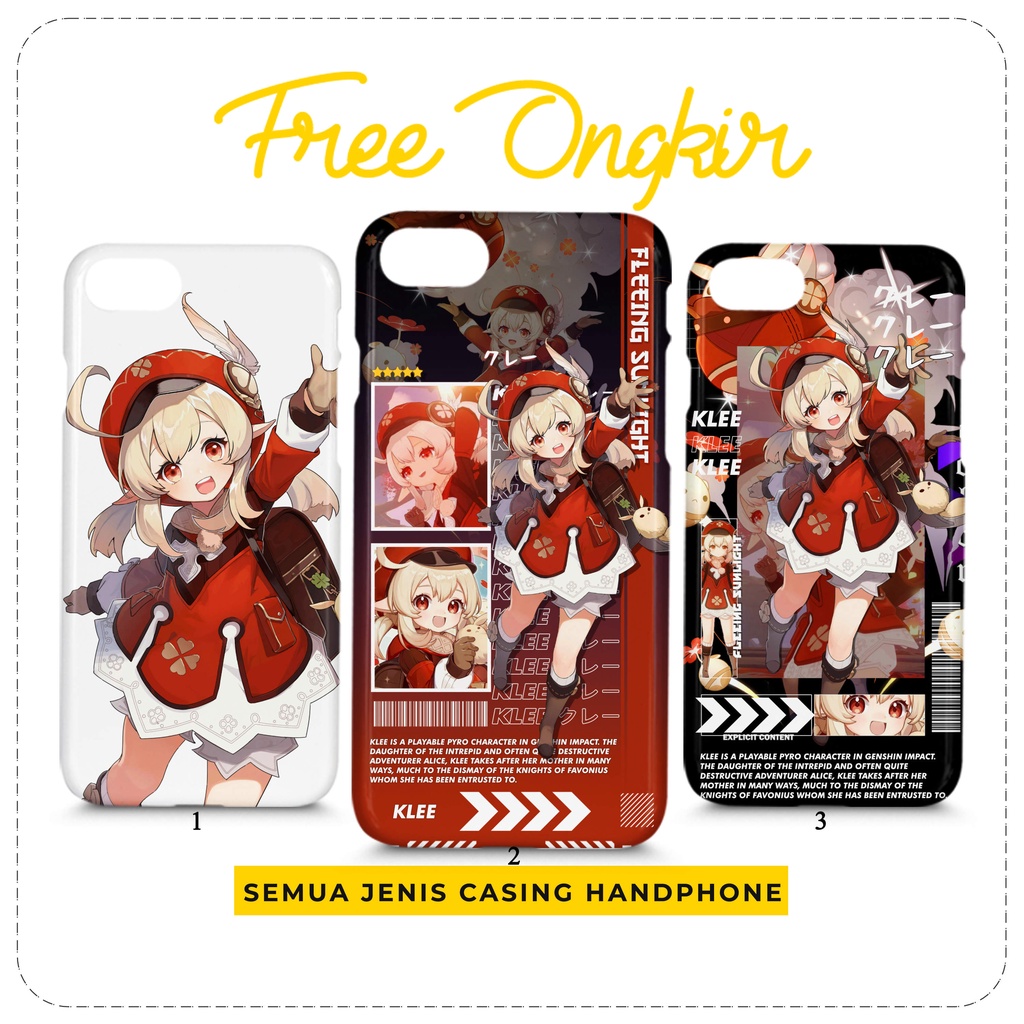 Case Genshin Impact Klee Custom Casing HP All Type