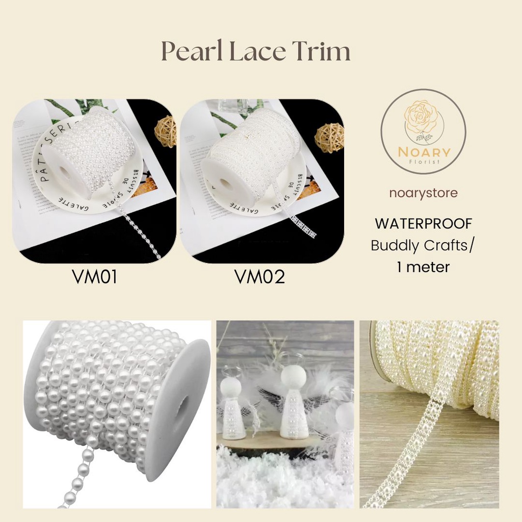 Pearl Lace Trim