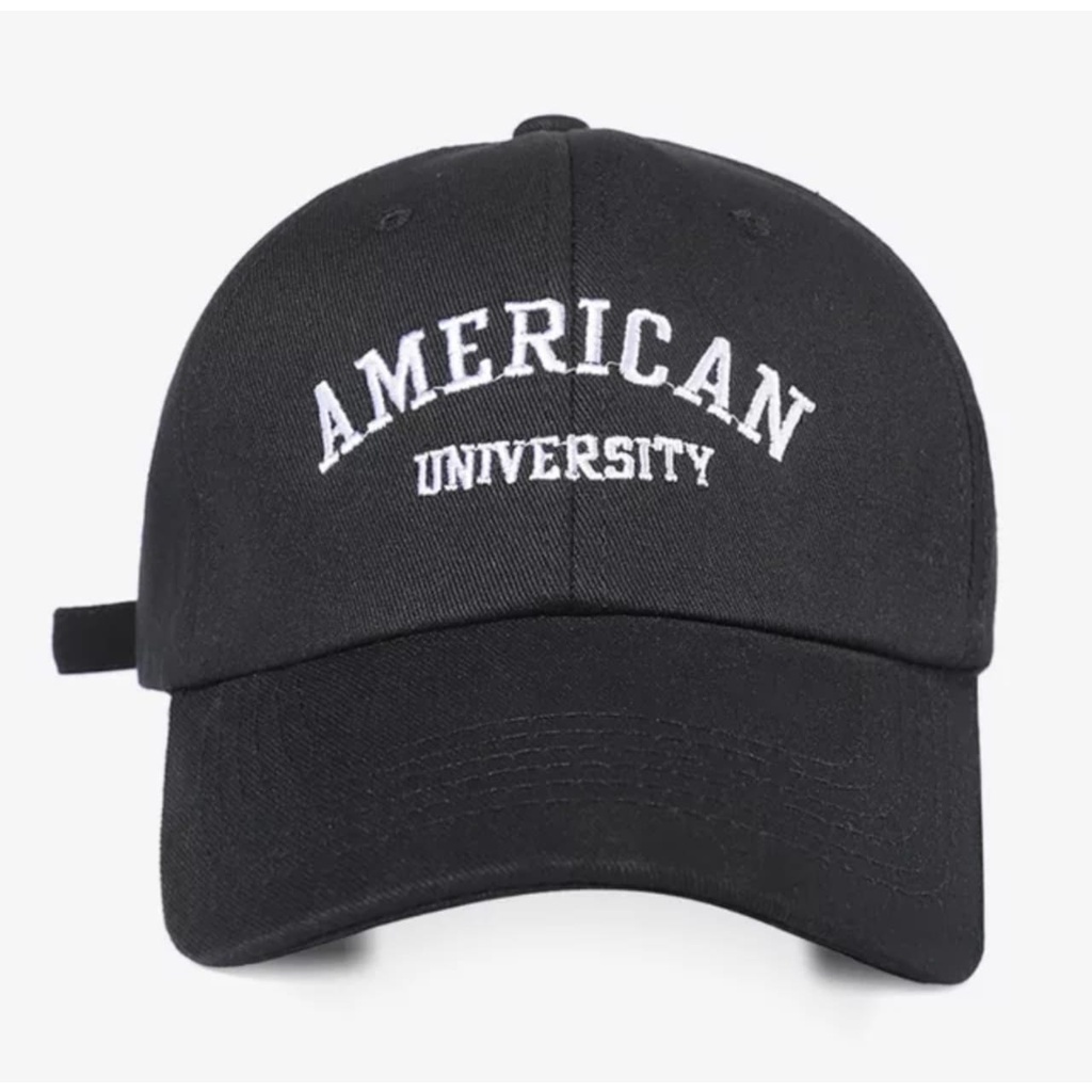 Baru Topi Baseball AMERICAN UNIVERSITY Original Bahan Rafel Tebal Distro Kekinian Caps Pria Wanita Unisex.