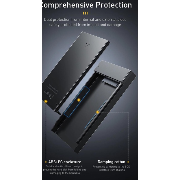 Casing Enclosure Full Speed Series 2.5" HDD Enclosure SATA - USB A to Type C