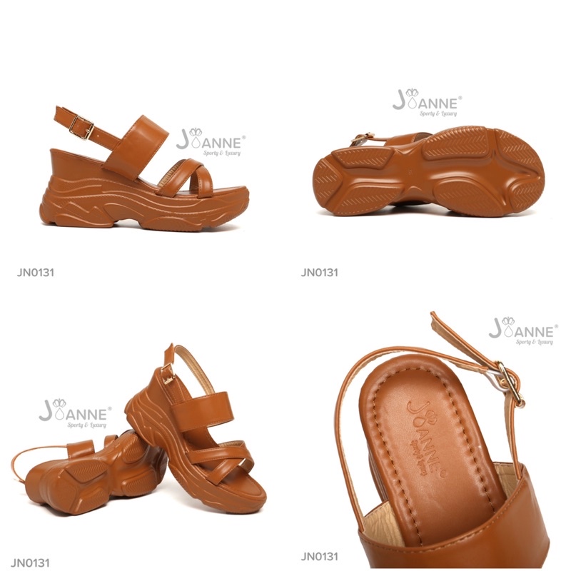 RESTOCK! [ORIGINAL] JOANNE Highsole Wedges Sandals Shoes Wanita #JN0131