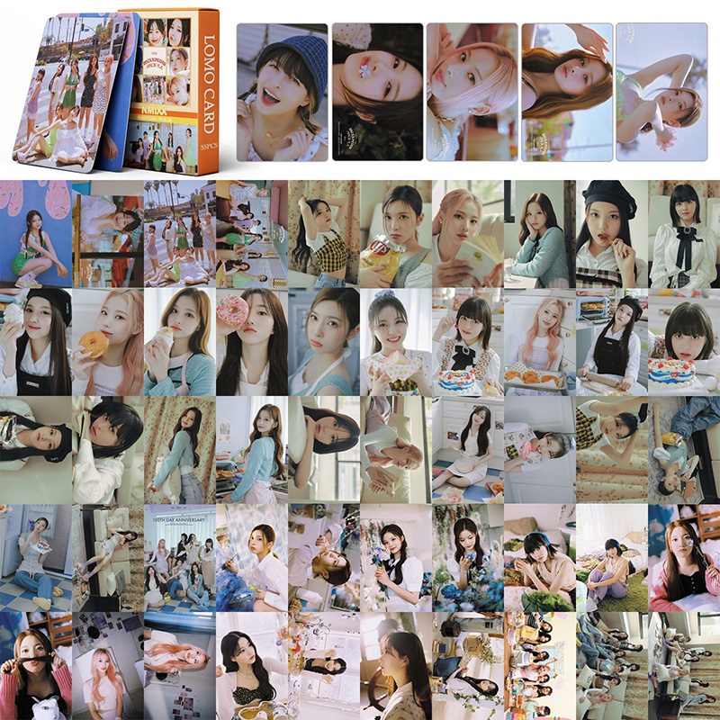 55pcs / box Kartu Foto Nmixxx ENTWURF MIXXPEDIA: PICK LA AD MARE Album
