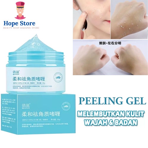 Hope Store - Peeling &amp; Scrub Wajah Gentle Exfoliating Gel Remove Qianzi 100gr Face Peeling Gel Mask Peel Wajah