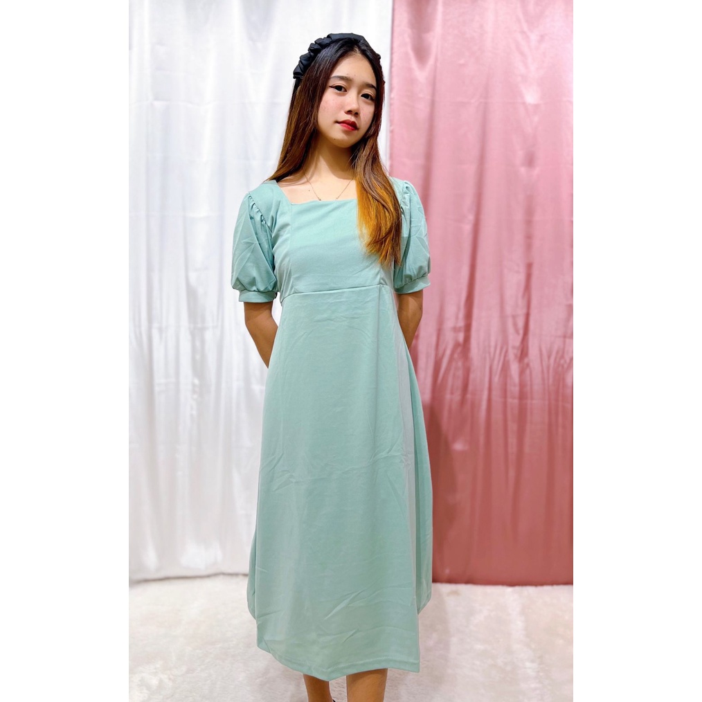 HS - HANJI DRESS / MIDI DRESS WANITA / FASHION HANJI DRESS KEKINIAN