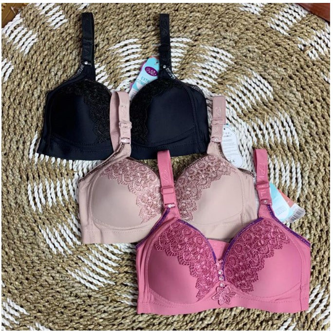 Bh Wanita Import Sexy Piaoli PL1008 size 36-46 / Bra Wanita Tampa Kawat kancing 3 Cup-B