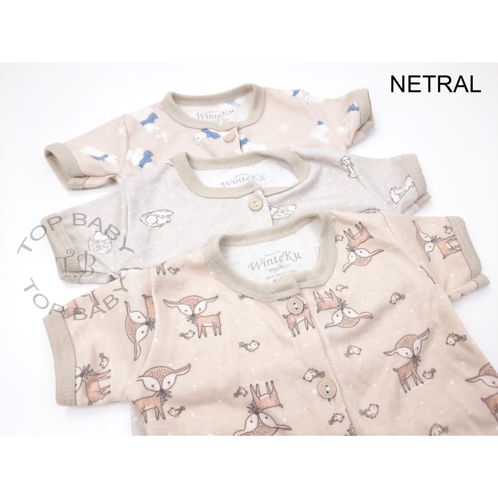 Piayama Anak Winteku Setelan Kancing Pendek - 4640