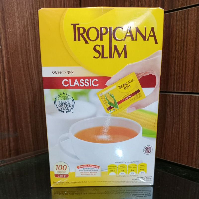 

Tropicana Slim Sweetener CLASSIC 100 Sachet