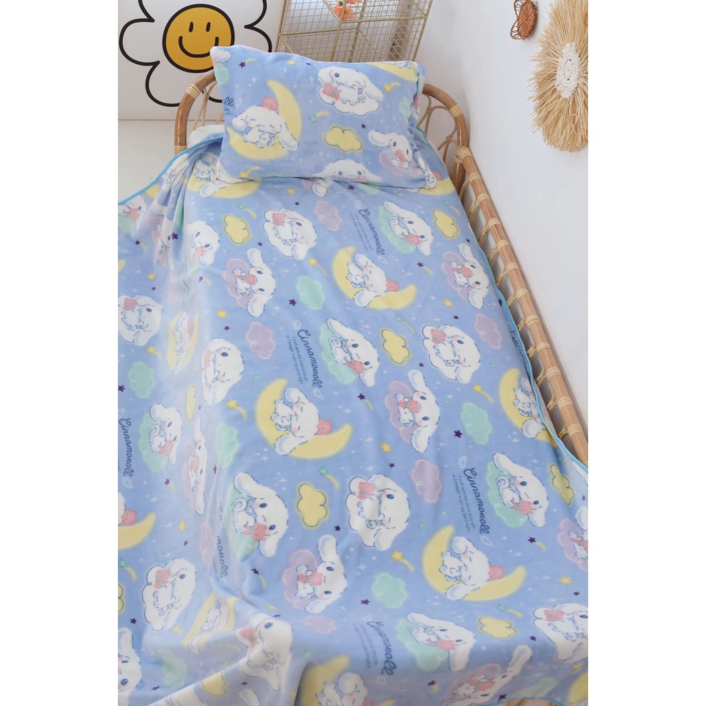 Selimut Cinnamoroll Sarung Bantal Cinnamoroll Selimut dan Sarung Bantal Cinnamoroll Import ACC0039