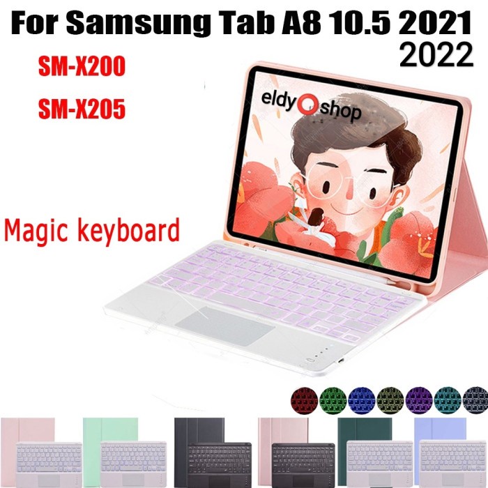 Keyboard Case Keyboard Samsung Tab A8 10.5 2022 2021 Backlight Keyboard
