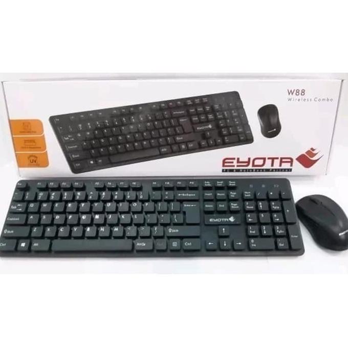 Keyboard Mouse Wireless Combo Eyota Multimedia W88 Slim Storwilgea