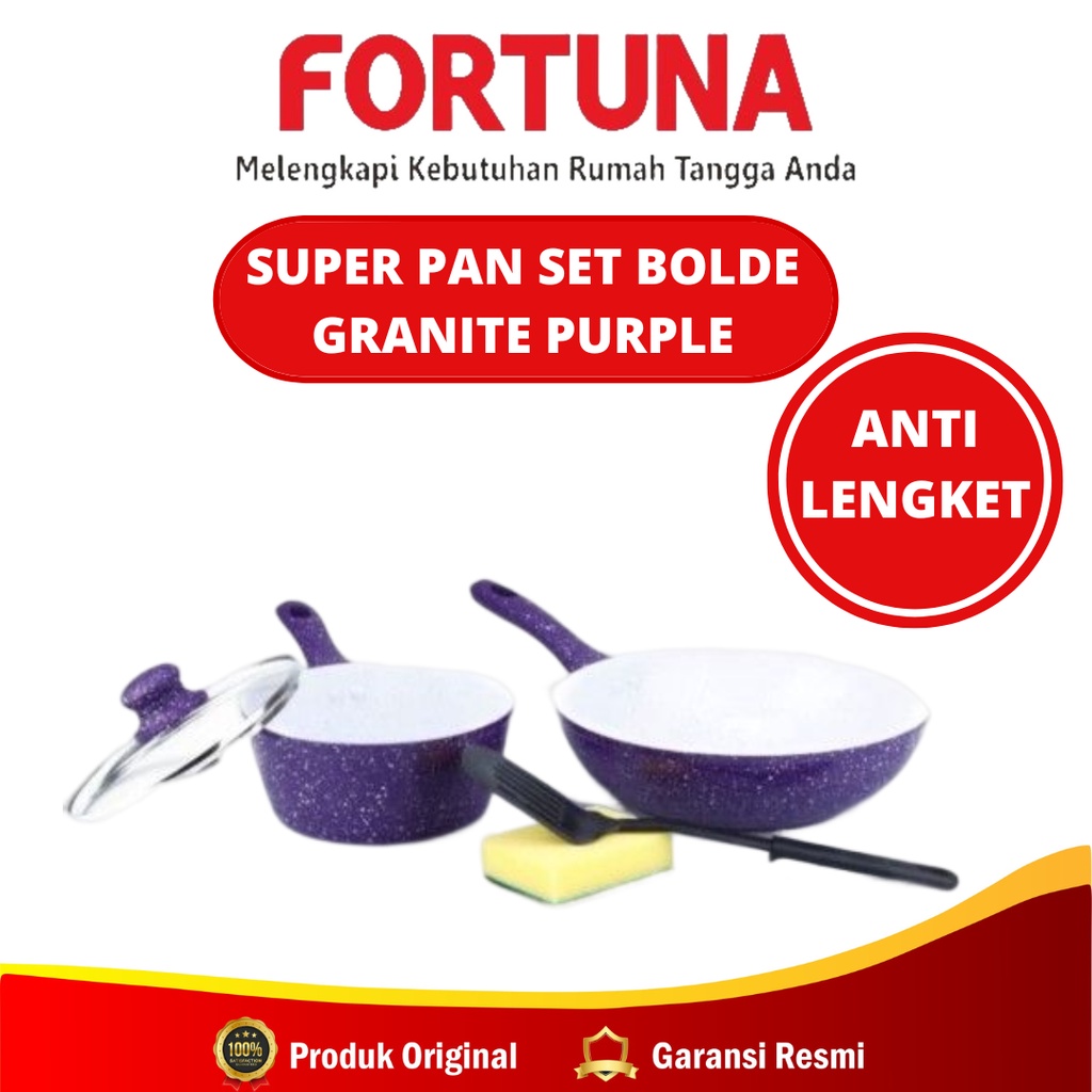 Super Pan Set Bolde Granite Purple