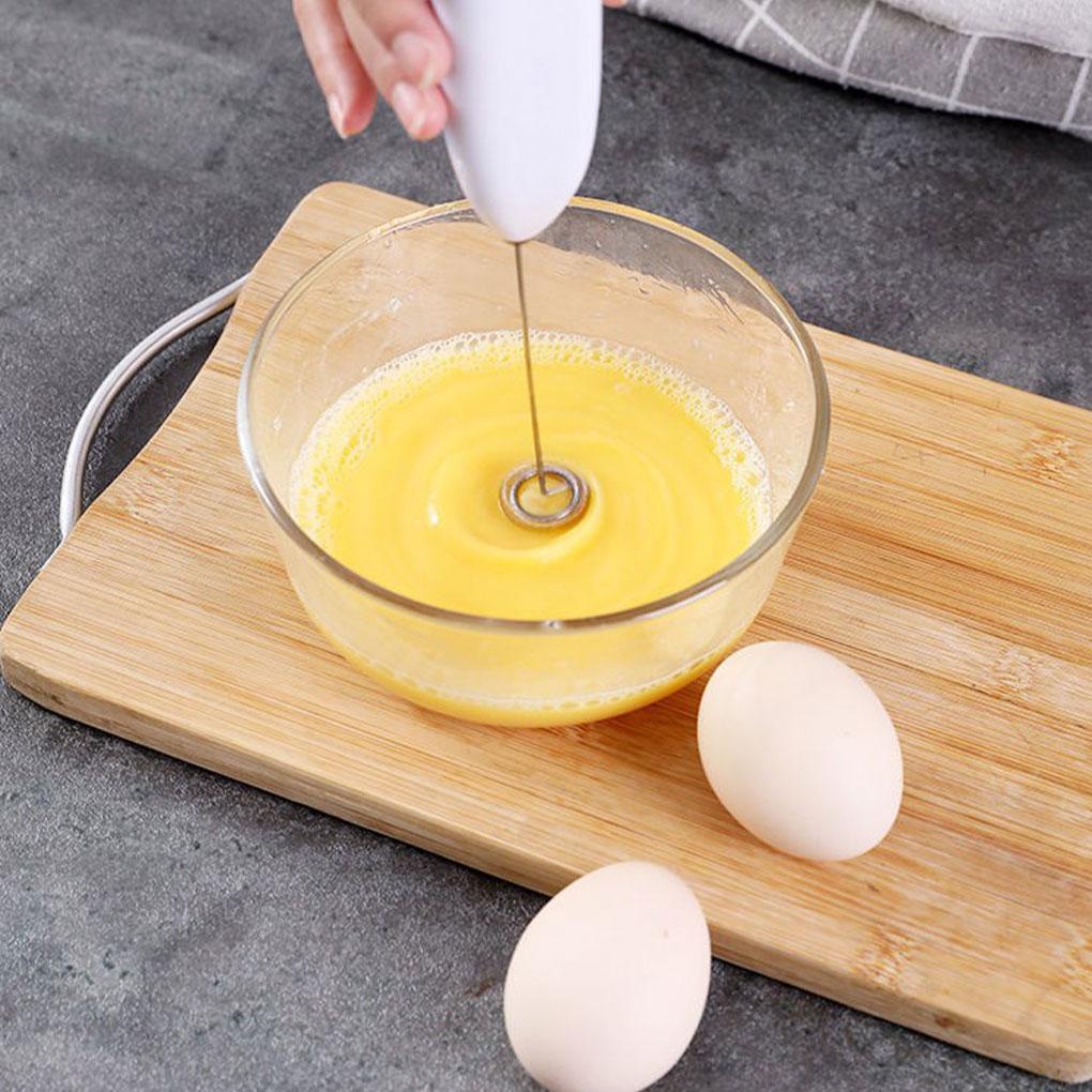 Milk Frother Alat Dapur Rumah Tangga Kocokan Telur Elektrik Baterai Pengaduk Tangan Manual Genggam Untuk Membuat Kue