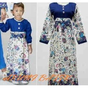 Dress / Terusan / Baju Muslim / Gamis Batik Anak Perempuan 1036 - S