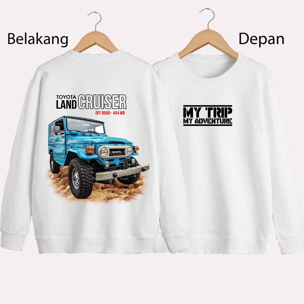 SWEATER UNISEX DB MY TRIP PRIA DAN WANITA SWEATER JUMBO