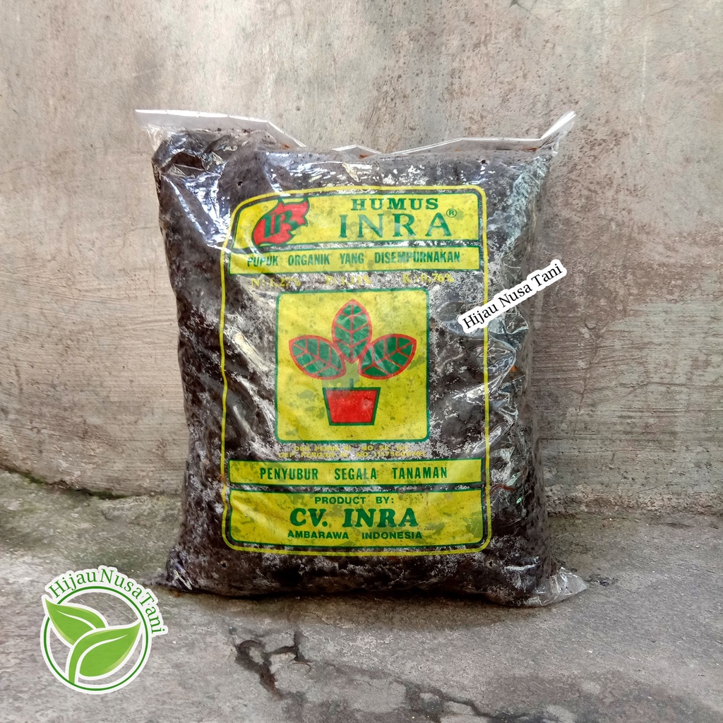 HUMUS DAUN INRA [ karung 30x45 cm berat 3-5 kg ] - pupuk penyubur organik media tanam siap pakai dau
