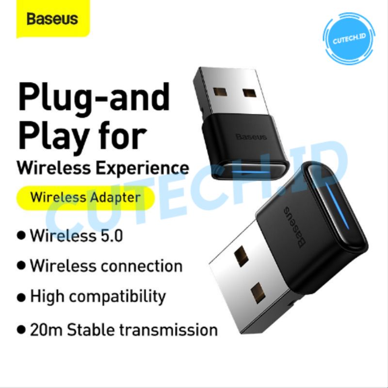 BASEUS MINI USB BLUETOOTH DONGLE WIRELESS ADAPTOR / ADAPTER V5.0