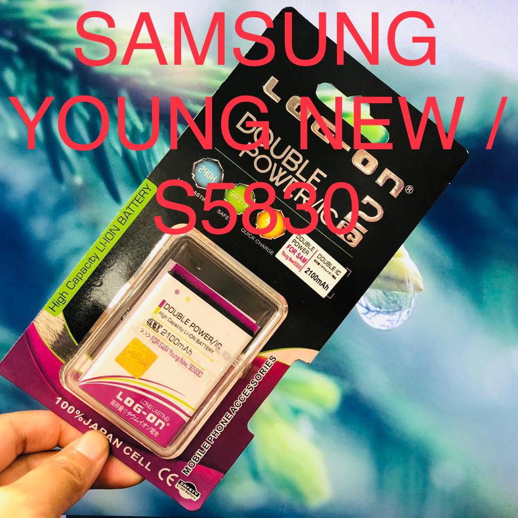 GROSIR! BATT BATERAI LOG ON DOBEL POWER SAMSUNG GALAXY S I9070/ SAM B3210/ SAM CORE 1/ SAM G530/ SAM S1 I9000/ SAM S3 MINI/ SAM S2/ SAM S5 SLIM/ SAM YOUNG NEW 5830