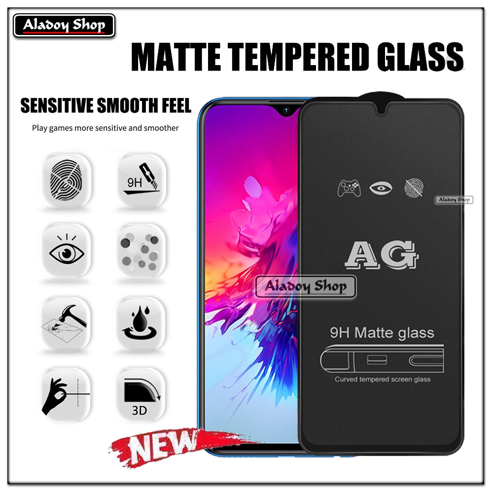 Infinix Smart 3/3 Plus PAKET 2IN1 Tempered Glass Matte Anti Glare Full Layar dan Tempered Glass Kamera