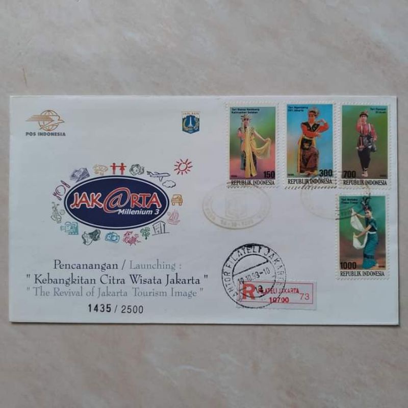 

Prangko Filateli Sampul Peringatan Kebangkitan Citra Wisata Jakarta