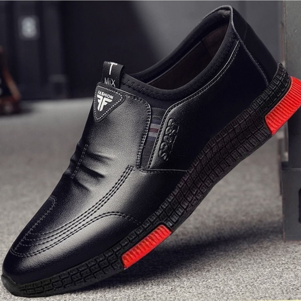 BIG SALE (cod) Sepatu Pria Slip on Semi Formal Fantopel keren kantor nongkrong sekolah  8.8 DISKON