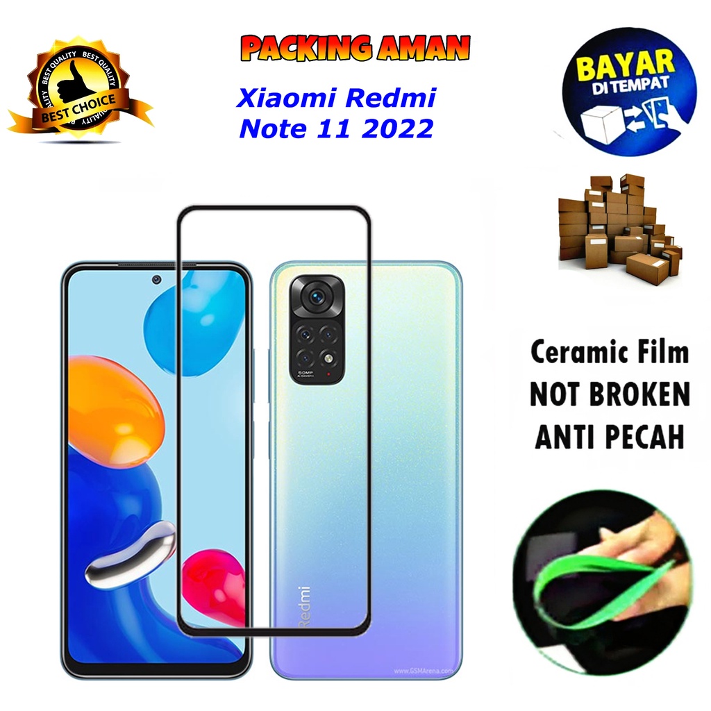 Tempered Glass Xiaomi Redmi Note 11 4G FULL COVER FULL SCREEN Ceramic Film Anti Gores