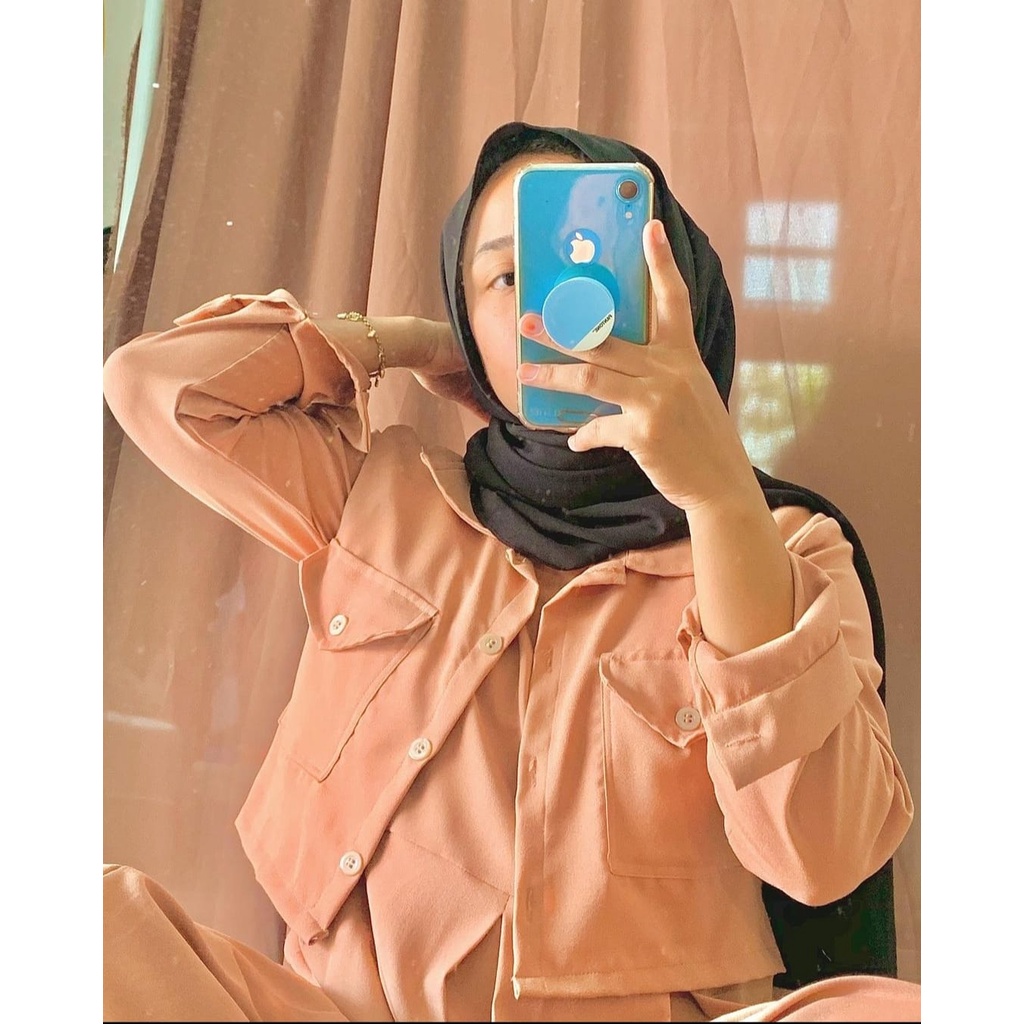 GF02 ~ BYARA MOCCA size S M L XL matt SHAKILA HQ fashion muslim terbaru gamis casual