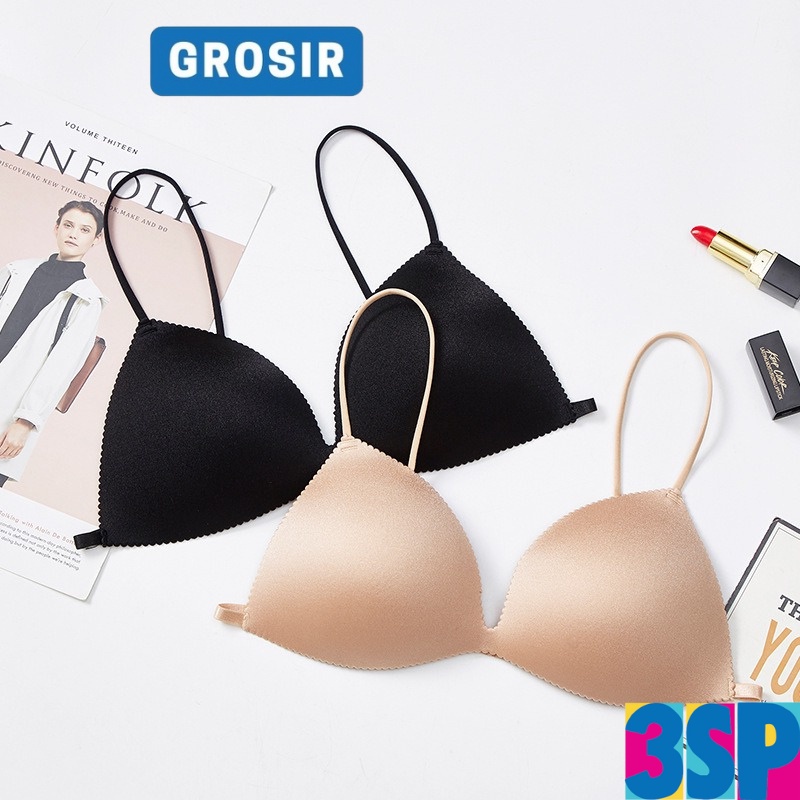 3SP | UWR26 Bra BH Seamless Sexy One Piece Wanita Tanpa Kawat Hook Pengait Depan Push Up Import