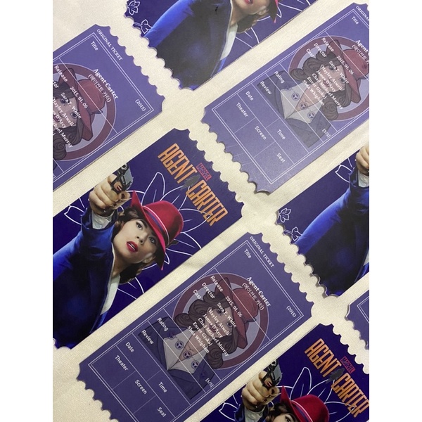 Collectible ticket Agent Carter Marvel - Fanmade