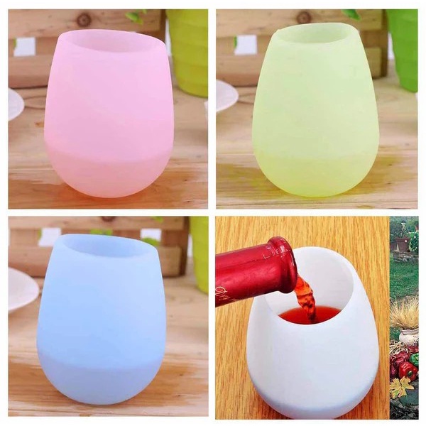 Gelas Mug Silikon Lipat Travel Anak Anti Pecah 350ml